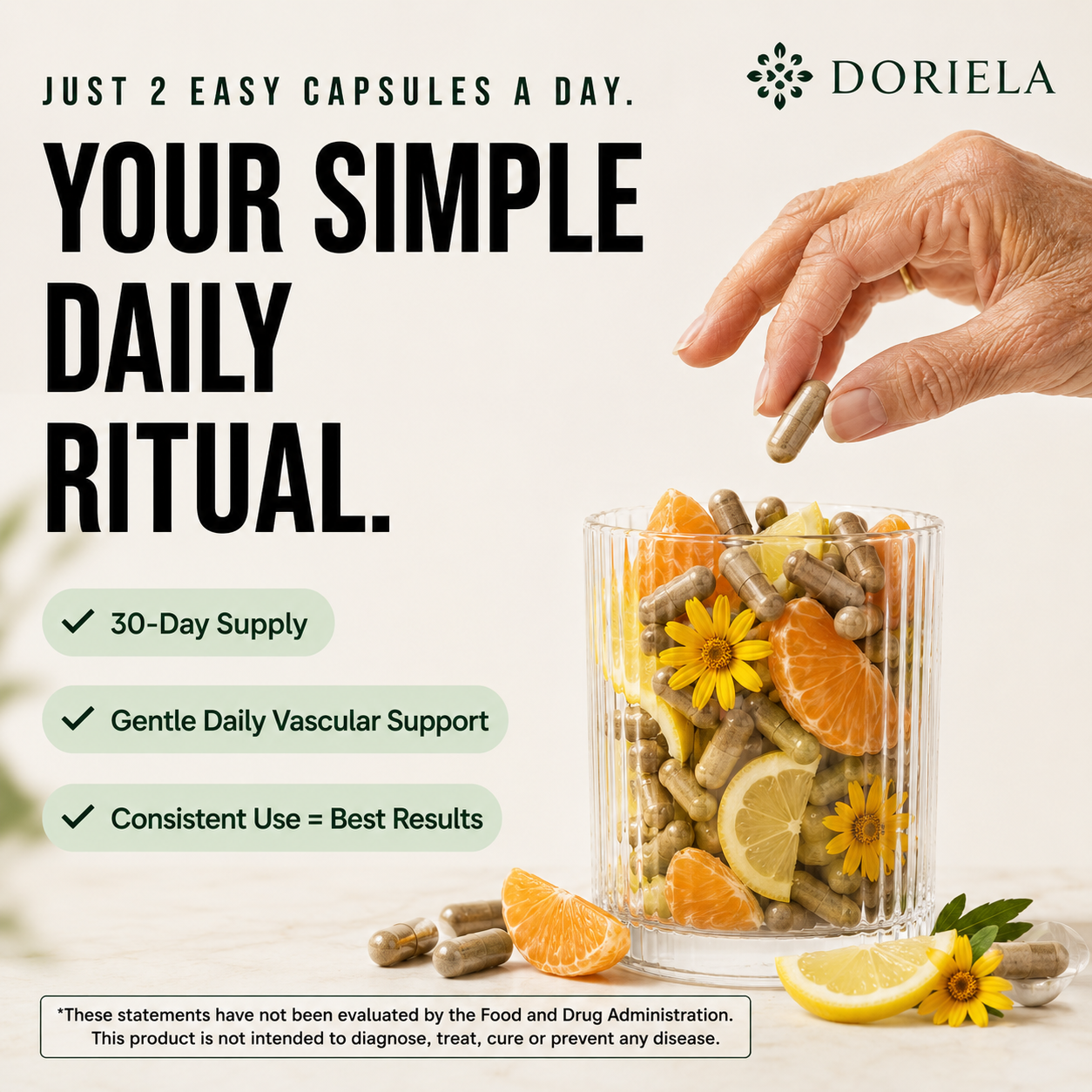 DORIELA SUPERFRUIT - ELIMINATES SENILE PURPARA