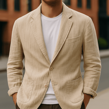 Men Lino Linen Blazer