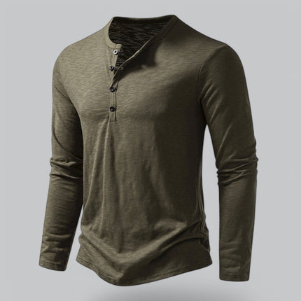 Spraykis | Men's Henley T-Shirt Long Sleeve