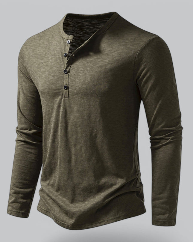 Spraykis | Men's Henley T-Shirt Long Sleeve