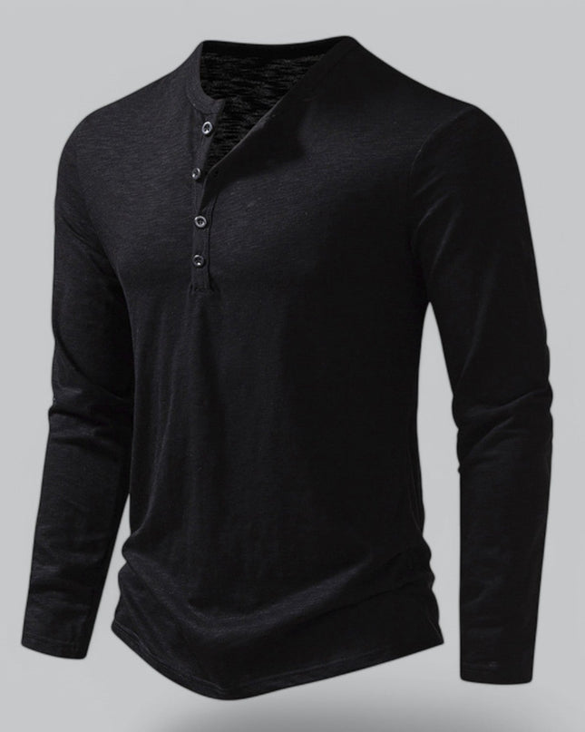 Spraykis | Men's Henley T-Shirt Long Sleeve