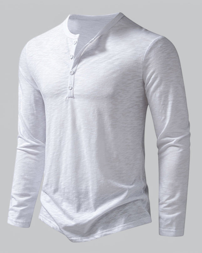 Spraykis | Men's Henley T-Shirt Long Sleeve