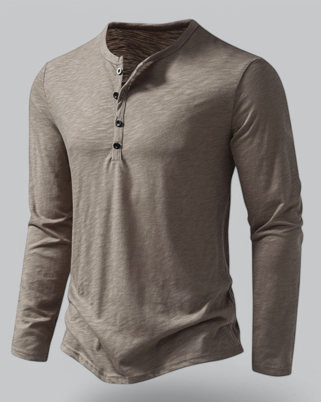 Spraykis | Men's Henley T-Shirt Long Sleeve