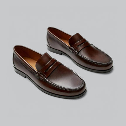 Men’s Penny Loafers | Genuine Leather | Timeless Elegance & Comfort
