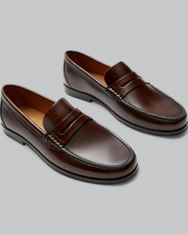 Men’s Penny Loafers | Genuine Leather | Timeless Elegance & Comfort