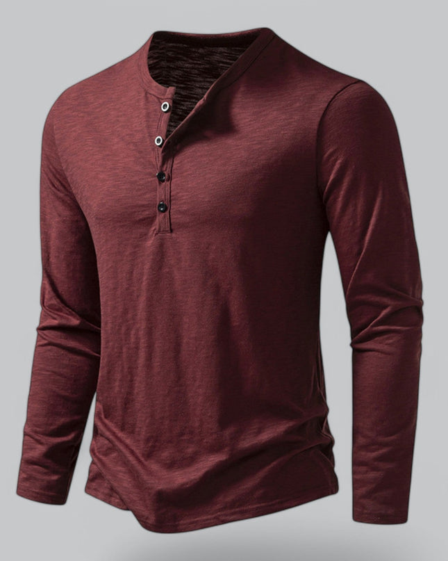 Spraykis | Men's Henley T-Shirt Long Sleeve