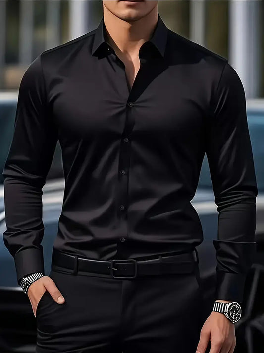 Non Iron Shirt | Wrinkle Free | Slim Fit | Button-Up Shirt | Men's Shirts