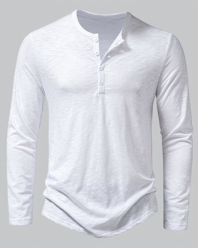 Spraykis | Men's Henley T-Shirt Long Sleeve