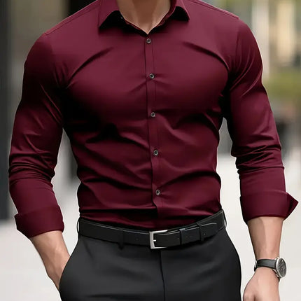 Non Iron Shirt | Wrinkle Free | Slim Fit | Button-Up Shirt | Men's Shirts