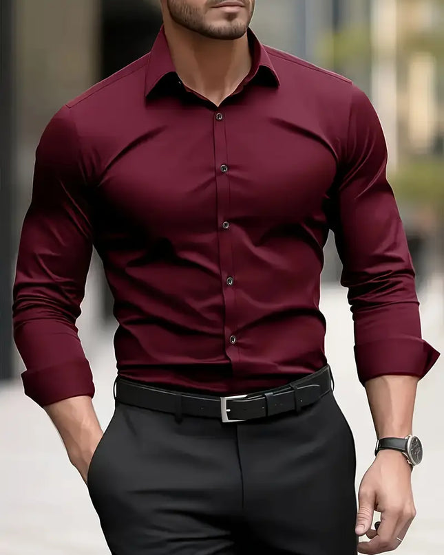 Non Iron Shirt | Wrinkle Free | Slim Fit | Button-Up Shirt | Men's Shirts