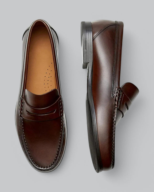 Men’s Penny Loafers | Genuine Leather | Timeless Elegance & Comfort