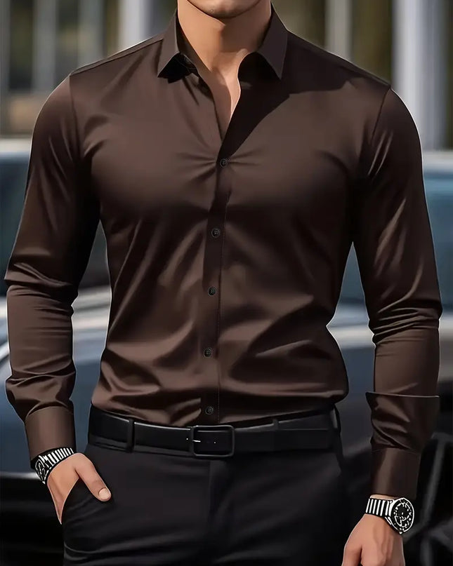 Non Iron Shirt | Wrinkle Free | Slim Fit | Button-Up Shirt | Men's Shirts