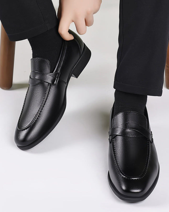Men Dress Loafers - Stylish Slip-On Dress Shoes Casual Attire | Rubber Sole Shoes