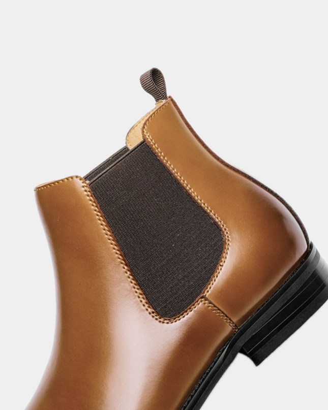 Men’s Premium Leather  Boots – Classic Slip-On Dress Boots