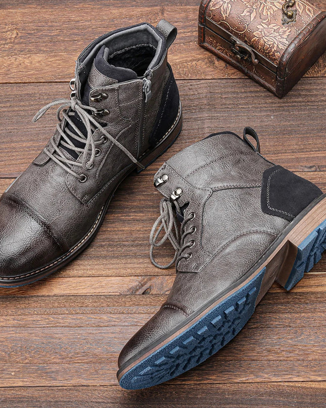 Frontier Leather Boots – Durable Men’s Classic Outdoor Footwear Orthopedic Support