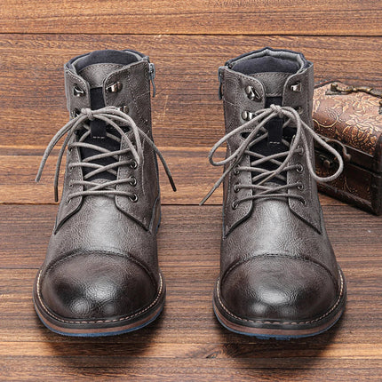 Frontier Leather Boots – Durable Men’s Classic Outdoor Footwear Orthopedic Support