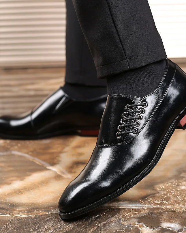 Giovanni Men’s Genuine Leather Oxfords – Classic Design, Modern Comfort