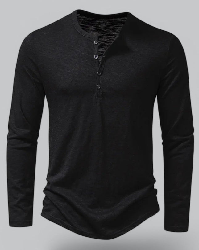 Spraykis | Men's Henley T-Shirt Long Sleeve