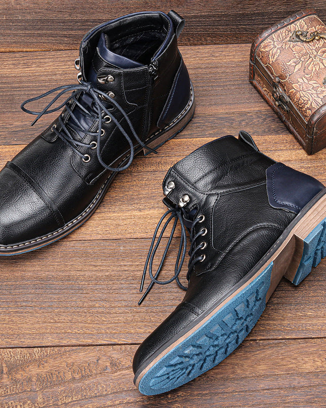 Frontier Leather Boots – Durable Men’s Classic Outdoor Footwear Orthopedic Support