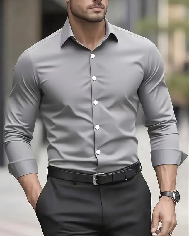Non Iron Shirt | Wrinkle Free | Slim Fit | Button-Up Shirt | Men's Shirts