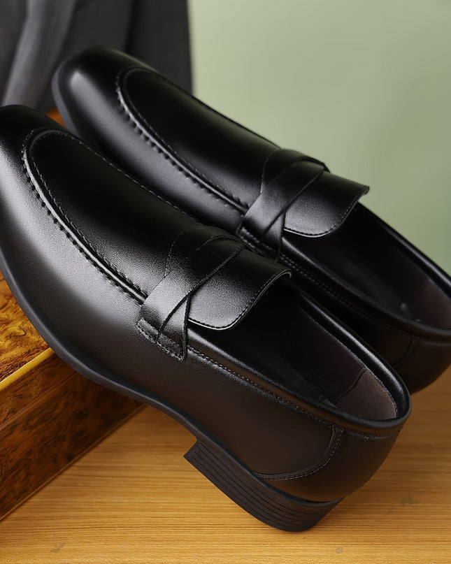 Men Dress Loafers - Stylish Slip-On Dress Shoes Casual Attire | Rubber Sole Shoes