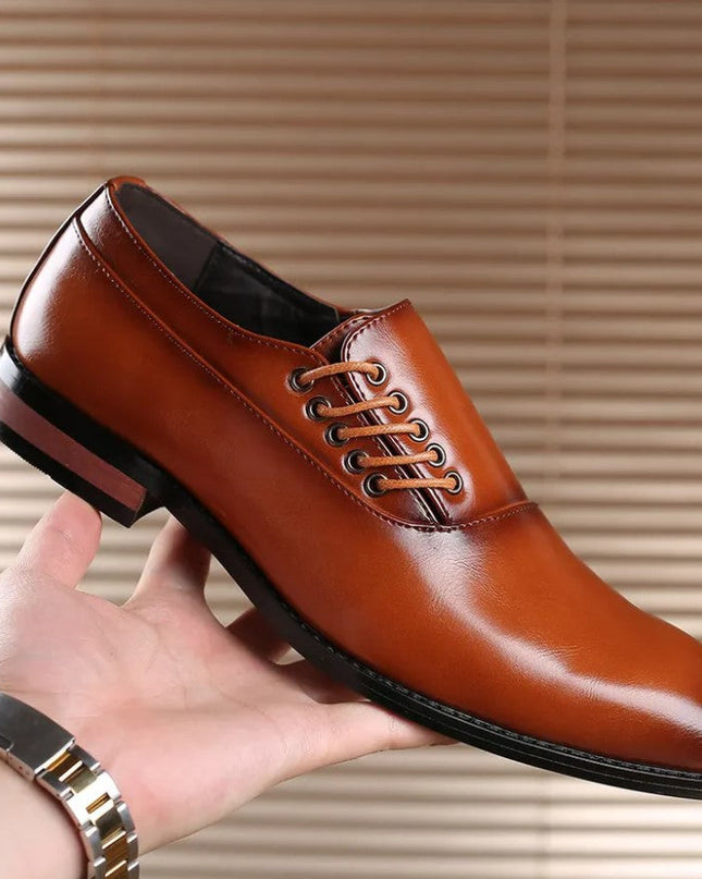 Giovanni Men’s Genuine Leather Oxfords – Classic Design, Modern Comfort