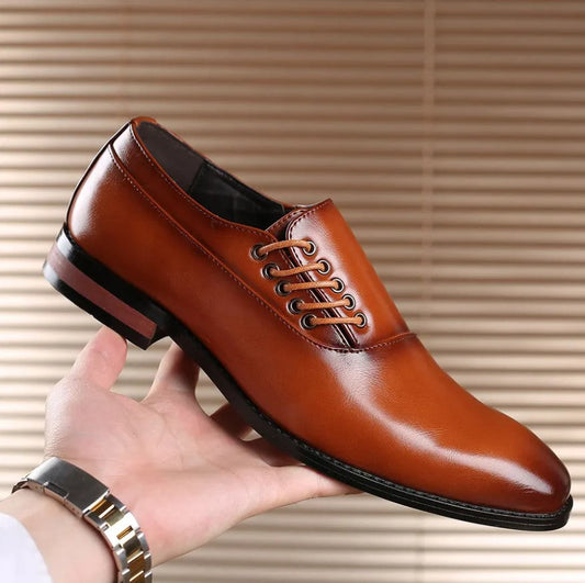 Giovanni Men’s Genuine Leather Oxfords – Classic Design, Modern Comfort