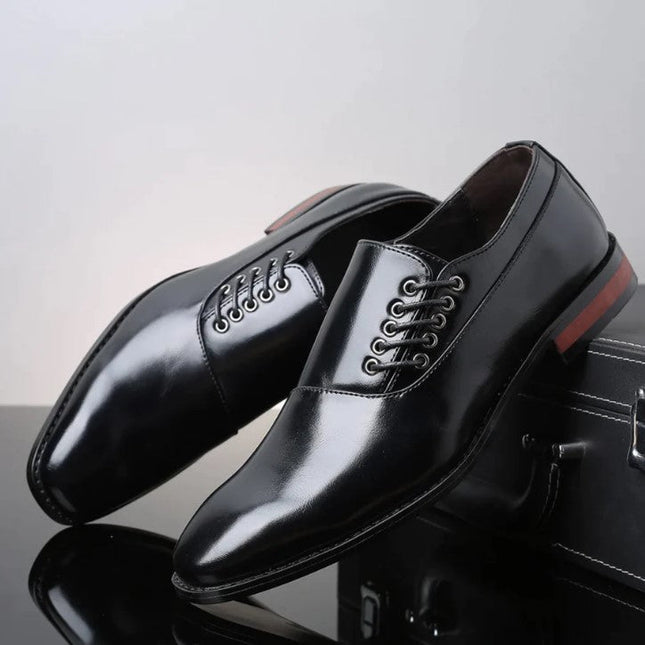 Giovanni Men’s Genuine Leather Oxfords – Classic Design, Modern Comfort