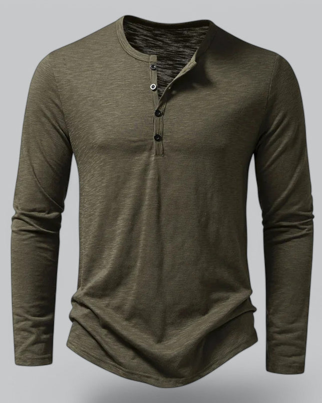 Spraykis | Men's Henley T-Shirt Long Sleeve