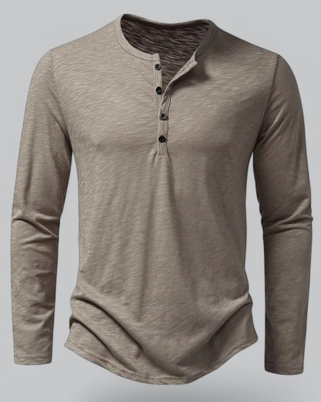 Spraykis | Men's Henley T-Shirt Long Sleeve