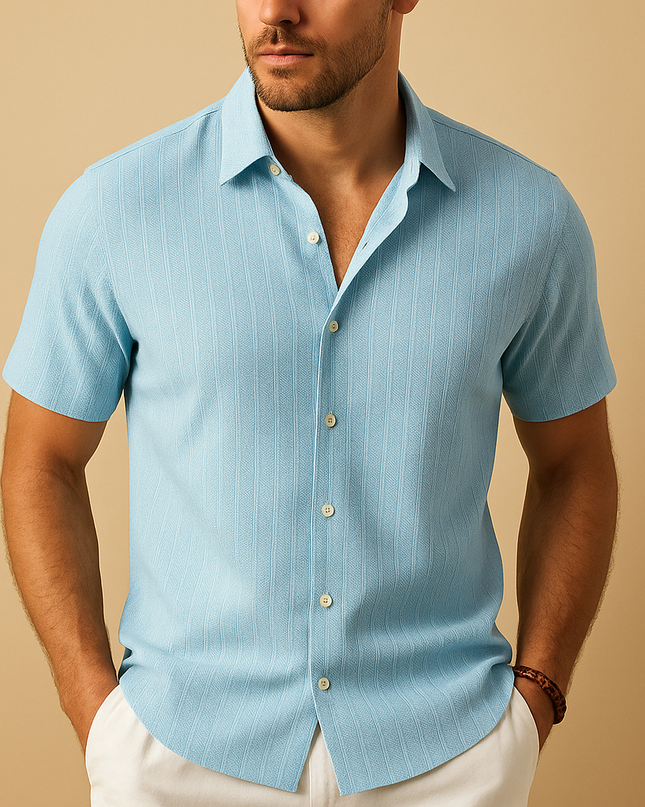 Lightweight Shirt with Short Sleeves Breathable for Men | Norman