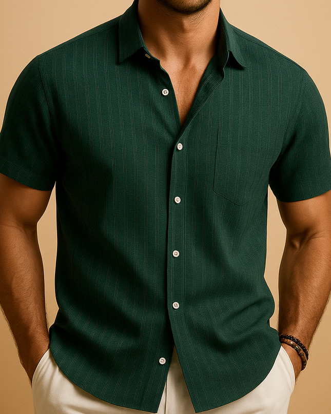 Lightweight Shirt with Short Sleeves Breathable for Men | Norman