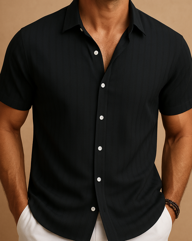 Lightweight Shirt with Short Sleeves Breathable for Men | Norman