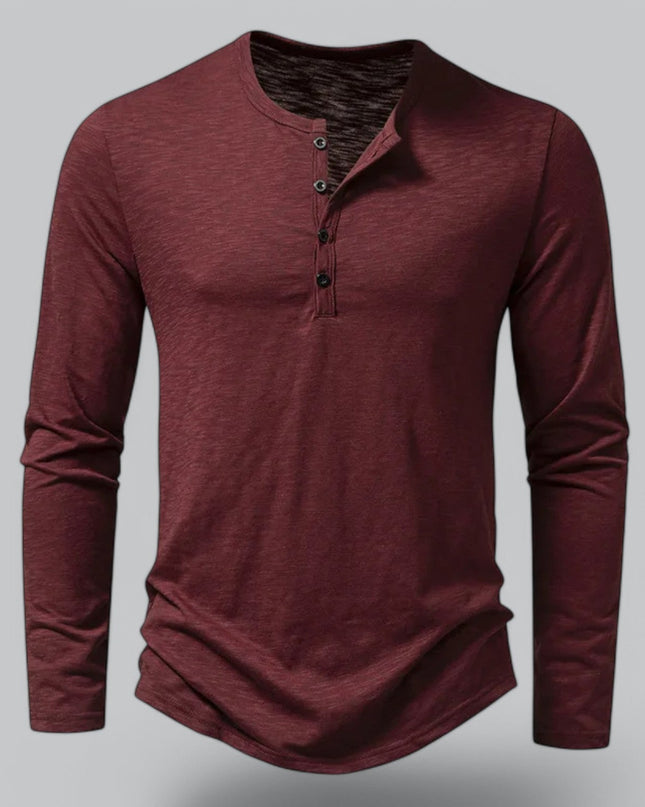 Spraykis | Men's Henley T-Shirt Long Sleeve